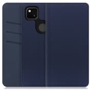 WORK13GG-NEWNY-GPX4A [LOOF SKIN Google Pixel 4a用 PUレザースマホケース/スタンド機能＆カードポケット付き ネイビー]