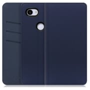 WORK13GG-NEWNY-3AXL [LOOF SKIN Google Pixel 3a XL用 PUレザースマホケース/スタンド機能＆カードポケット付き ネイビー]