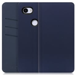 WORK13GG-NEWNY-3A [LOOF SKIN Google Pixel 3a用 PUレザースマホケース/スタンド機能＆カードポケット付き ネイビー]