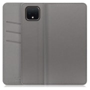 WORK13GG-NEWGY-PX4XL [LOOF SKIN Google Pixel 4 XL用 PUレザースマホケース/スタンド機能＆カードポケット付き グレー]