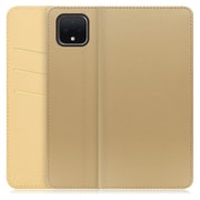 WORK13GG-NEWGD-PX4XL [LOOF SKIN Google Pixel 4 XL用 PUレザースマホケース/スタンド機能＆カードポケット付き ゴールド]