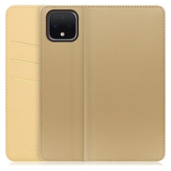 WORK13GG-NEWGD-PX4 [LOOF SKIN Google Pixel 4用 PUレザースマホケース/スタンド機能＆カードポケット付き ゴールド]