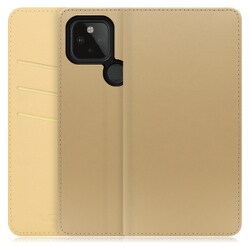 WORK13GG-NEWGD-GPX5 [LOOF SKIN Google Pixel 5用 PUレザースマホケース/スタンド機能＆カードポケット付き ゴールド]