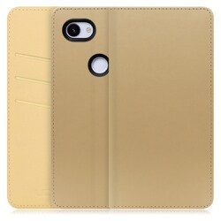 WORK13GG-NEWGD-3AXL [LOOF SKIN Google Pixel 3a XL用 PUレザースマホケース/スタンド機能＆カードポケット付き ゴールド]