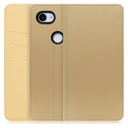 WORK13GG-NEWGD-3A [LOOF SKIN Google Pixel 3a用 PUレザースマホケース/スタンド機能＆カードポケット付き ゴールド]