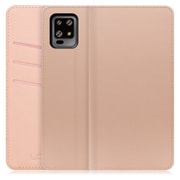WORK13AO-NEWPK-ZERO6 [LOOF SKIN AQUOS zero6用 PUレザースマホケース/スタンド機能＆カードポケット付き シャンパンローズ]