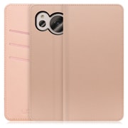 WORK13AO-NEWPK-ASE7P [LOOF SKIN AQUOS sense7 Plus用 PUレザースマホケース/スタンド機能＆カードポケット付き シャンパンローズ]
