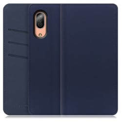 WORK13AO-NEWNY-SEN3 [LOOF SKIN AQUOS sense3/sense3 lite/sense3 basic用 PUレザースマホケース/スタンド機能＆カードポケット付き ネイビー]