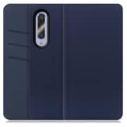WORK13AO-NEWNY-AZ5GB [LOOF SKIN AQUOS zero5G basic用 PUレザースマホケース/スタンド機能＆カードポケット付き ネイビー]