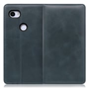 WORK14GG-TG-3AXL [LOOF Simplle Google Pixel 3a XL用 本革スマホケース/スタンド機能＆カードポケット付き テールグリーン]