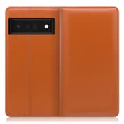 WORK14GG-OG-GPX6P [LOOF Simplle Google Pixel 6 Pro用 本革スマホケース/スタンド機能＆カードポケット付き オレンジ]