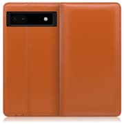 WORK14GG-OG-GPX6A [LOOF Simplle Google Pixel 6a用 本革スマホケース/スタンド機能＆カードポケット付き オレンジ]