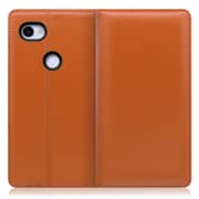 WORK14GG-OG-3AXL [LOOF Simplle Google Pixel 3a XL用 本革スマホケース/スタンド機能＆カードポケット付き オレンジ]