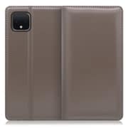 WORK14GG-GY-PX4XL [LOOF Simplle Google Pixel 4 XL用 本革スマホケース/スタンド機能＆カードポケット付き グレー]