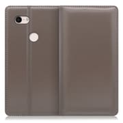 WORK14GG-GY-PX3XL [LOOF Simplle Google Pixel 3 XL用 本革スマホケース/スタンド機能＆カードポケット付き グレー]