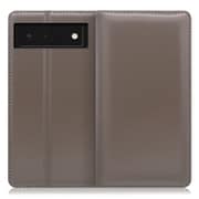 WORK14GG-GY-GPX6 [LOOF Simplle Google Pixel 6用 本革スマホケース/スタンド機能＆カードポケット付き グレー]