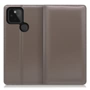 WORK14GG-GY-GPX4A5G [LOOF Simplle Google Pixel 4a（5G）用 本革スマホケース/スタンド機能＆カードポケット付き グレー]