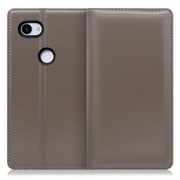 WORK14GG-GY-3A [LOOF Simplle Google Pixel 3a用 本革スマホケース/スタンド機能＆カードポケット付き グレー]