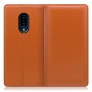 WORK14AO-OG-ZERO2 [LOOF Simplle AQUOS zero2用 本革スマホケース/スタンド機能＆カードポケット付き オレンジ]