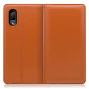 WORK14AO-OG-SEN3P [LOOF Simplle AQUOS sense3 plus用 本革スマホケース/スタンド機能＆カードポケット付き オレンジ]