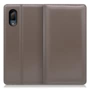 WORK14AO-GY-SEN3P [LOOF Simplle AQUOS sense3 plus用 本革スマホケース/スタンド機能＆カードポケット付き グレー]