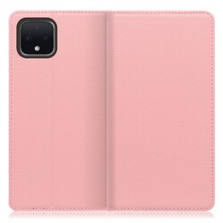 WORK16GG-PK-PX4 [LOOF Simplle Google Pixel 4用 本革スマホケース/スタンド機能＆カードポケット付き ピンク]