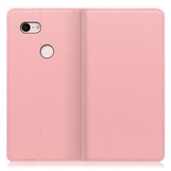 WORK16GG-PK-PX3XL [LOOF Simplle Google Pixel 3 XL用 本革スマホケース/スタンド機能＆カードポケット付き ピンク]