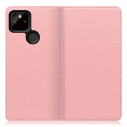 WORK16GG-PK-GPX5A5G [LOOF Simplle Google Pixel 5a（5G）用 本革スマホケース/スタンド機能＆カードポケット付き ピンク]