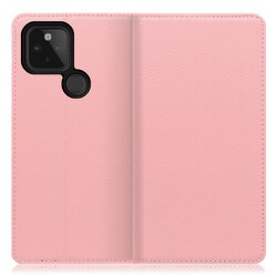 WORK16GG-PK-GPX5 [LOOF Simplle Google Pixel 5用 本革スマホケース/スタンド機能＆カードポケット付き ピンク]