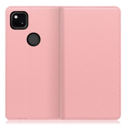 WORK16GG-PK-GPX4A [LOOF Simplle Google Pixel 4a用 本革スマホケース/スタンド機能＆カードポケット付き ピンク]