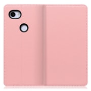 WORK16GG-PK-3AXL [LOOF Simplle Google Pixel 3a XL用 本革スマホケース/スタンド機能＆カードポケット付き ピンク]