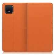 WORK16GG-OG-PX4XL [LOOF Simplle Google Pixel 4 XL用 本革スマホケース/スタンド機能＆カードポケット付き オレンジ]