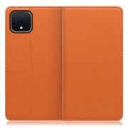 WORK16GG-OG-PX4 [LOOF Simplle Google Pixel 4用 本革スマホケース/スタンド機能＆カードポケット付き オレンジ]