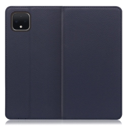 WORK16GG-NY-PX4XL [LOOF Simplle Google Pixel 4 XL用 本革スマホケース/スタンド機能＆カードポケット付き ネイビー]