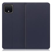 WORK16GG-NY-PX4 [LOOF Simplle Google Pixel 4用 本革スマホケース/スタンド機能＆カードポケット付き ネイビー]