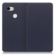 WORK16GG-NY-PX3 [LOOF Simplle Google Pixel 3用 本革スマホケース/スタンド機能＆カードポケット付き ネイビー]