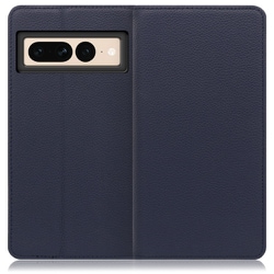 WORK16GG-NY-GPX7P [LOOF Simplle Google Pixel 7 Pro用 本革スマホケース/スタンド機能＆カードポケット付き ネイビー]