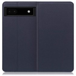 WORK16GG-NY-GPX6A [LOOF Simplle Google Pixel 6a用 本革スマホケース/スタンド機能＆カードポケット付き ネイビー]