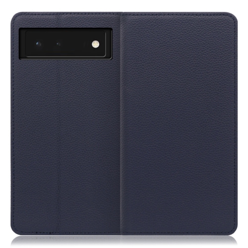 WORK16GG-NY-GPX6 [LOOF Simplle Google Pixel 6用 本革スマホケース/スタンド機能＆カードポケット付き ネイビー]