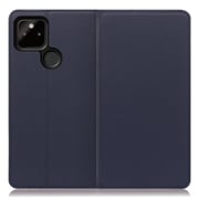 WORK16GG-NY-GPX5A5G [LOOF Simplle Google Pixel 5a（5G）用 本革スマホケース/スタンド機能＆カードポケット付き ネイビー]