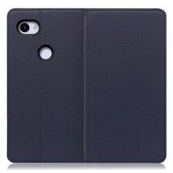WORK16GG-NY-3AXL [LOOF Simplle Google Pixel 3a XL用 本革スマホケース/スタンド機能＆カードポケット付き ネイビー]
