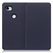 WORK16GG-NY-3AXL [LOOF Simplle Google Pixel 3a XL用 本革スマホケース/スタンド機能＆カードポケット付き ネイビー]