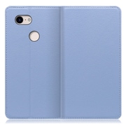 WORK16GG-BU-PX3 [LOOF Simplle Google Pixel 3用 本革スマホケース/スタンド機能＆カードポケット付き ブルー]
