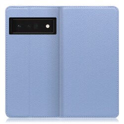 WORK16GG-BU-GPX6P [LOOF Simplle Google Pixel 6 Pro用 本革スマホケース/スタンド機能＆カードポケット付き ブルー]