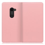 WORK16AO-PK-ZERO [LOOF Simplle AQUOS zero用 本革スマホケース/スタンド機能＆カードポケット付き ピンク]