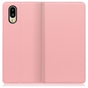 WORK16AO-PK-SMP65G [LOOF Simplle AQUOS シンプルスマホ6用 本革スマホケース/スタンド機能＆カードポケット付き ピンク]