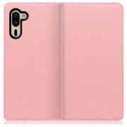 WORK16AO-PK-SMP5 [LOOF Simplle AQUOS シンプルスマホ5用 本革スマホケース/スタンド機能＆カードポケット付き ピンク]