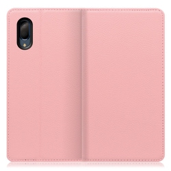 WORK16AO-PK-SEN3P [LOOF Simplle AQUOS sense3 plus用 本革スマホケース/スタンド機能＆カードポケット付き ピンク]