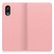 WORK16AO-PK-SEN3P [LOOF Simplle AQUOS sense3 plus用 本革スマホケース/スタンド機能＆カードポケット付き ピンク]