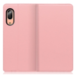 WORK16AO-PK-SEN3 [LOOF Simplle AQUOS sense3/sense3 lite/sense3 basic用 本革スマホケース/スタンド機能＆カードポケット付き ピンク]